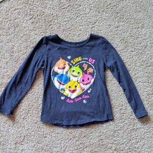 Jumping Beans Charcoal Long Sleeve with Colorful Graphic